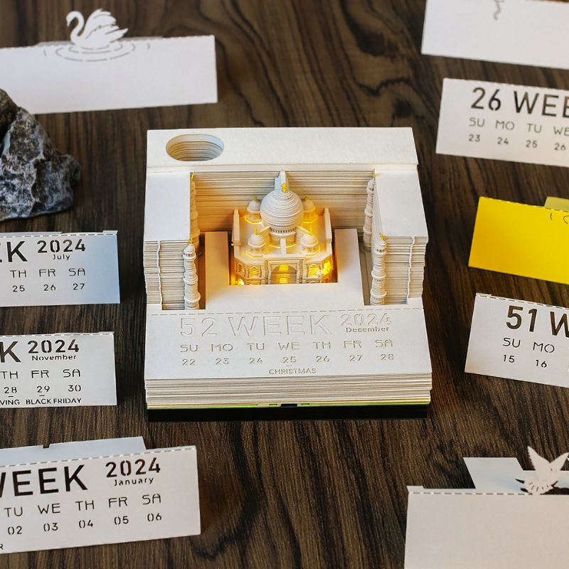 MemoArt Calendar Taj Mahal