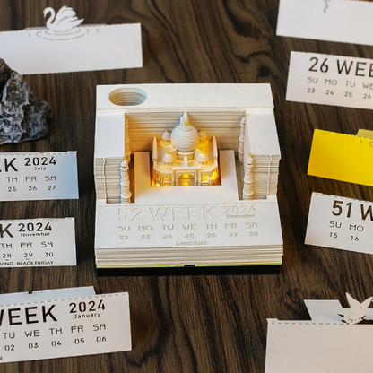 MemoArt Calendar Taj Mahal