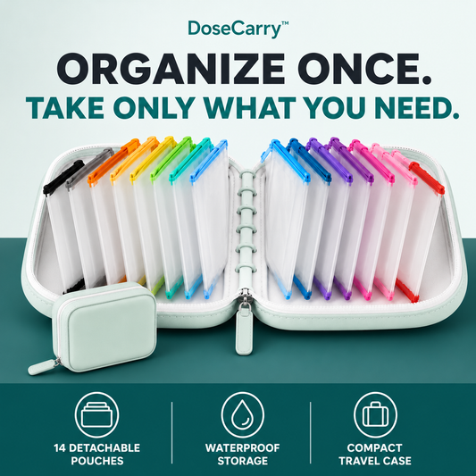 DoseCarry™ Detachable Pill Pouch Organizer