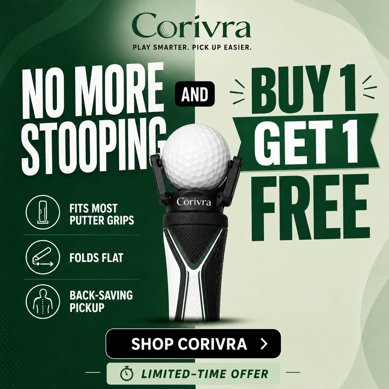 Corivra PuttLift™ Golf Ball Grabber