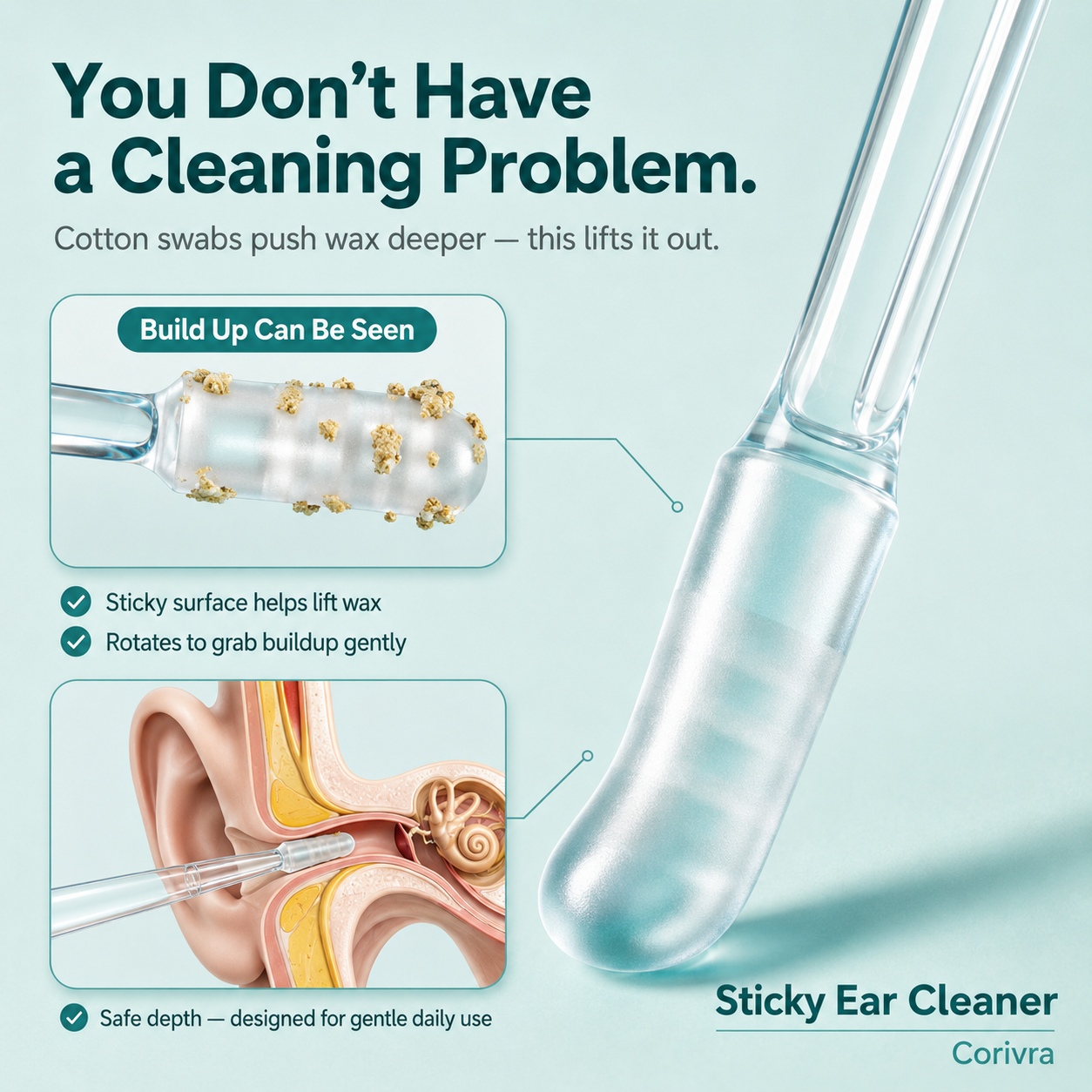 Sticky Ear Cleaner