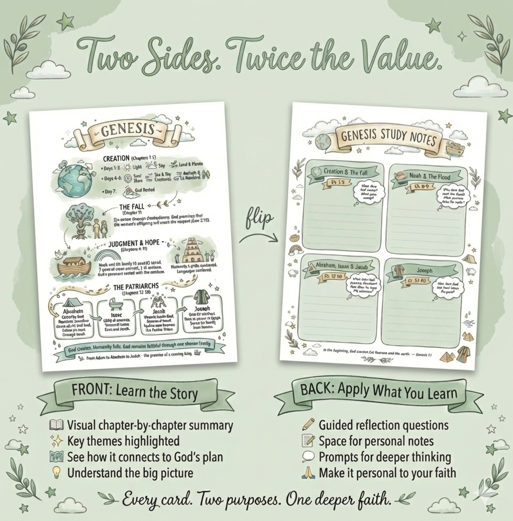Bible Study Reference Cards: Summary & Context Note Cards for Journaling