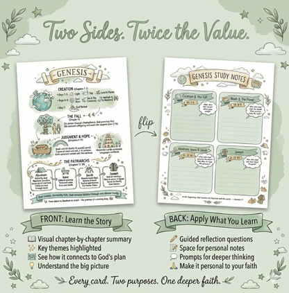Bible Study Reference Cards: Summary & Context Note Cards for Journaling