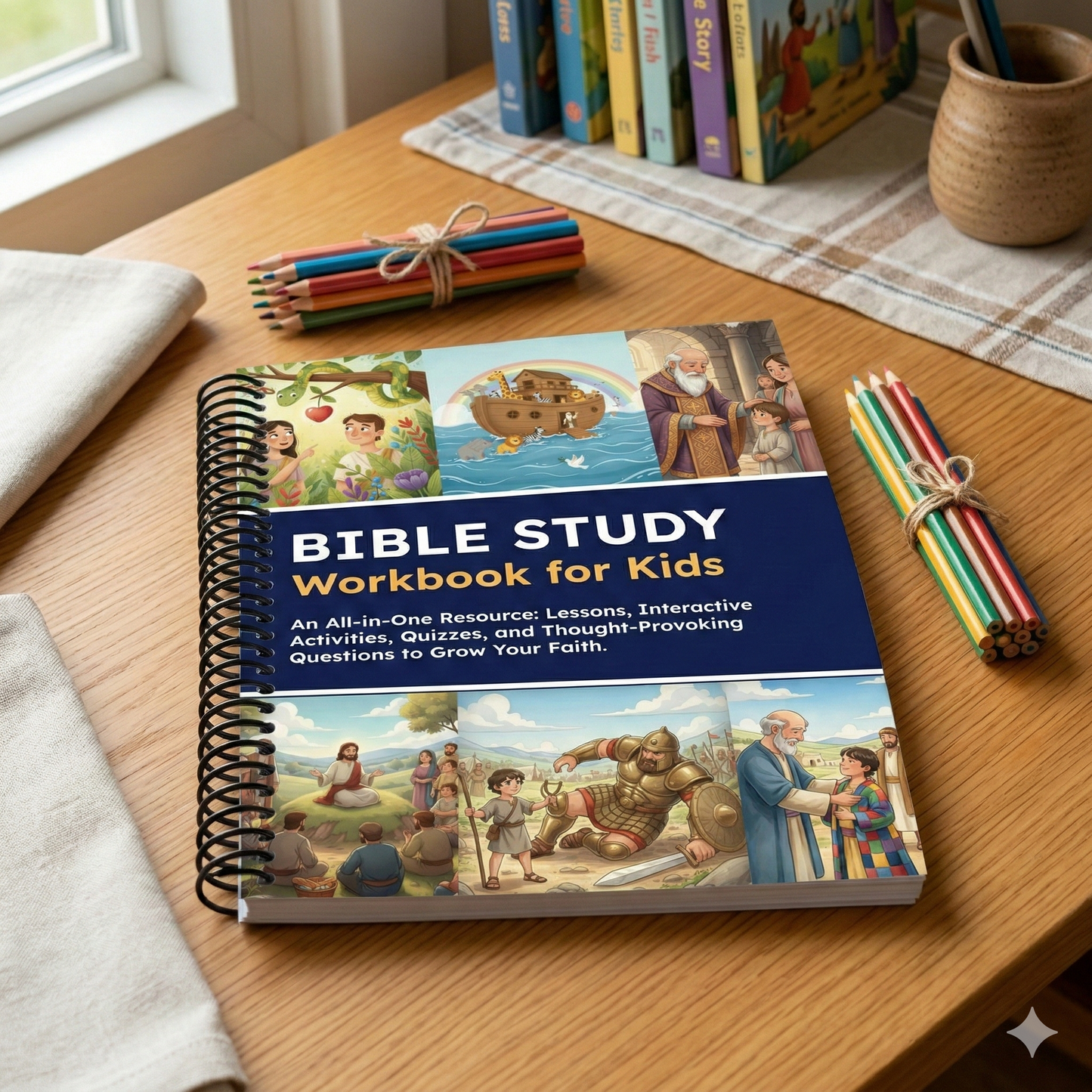 Bible Study: 52 Week Workbook for Kids
