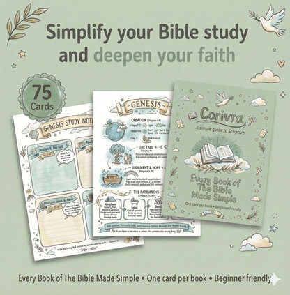 Bible Study Reference Cards: Summary & Context Note Cards for Journaling