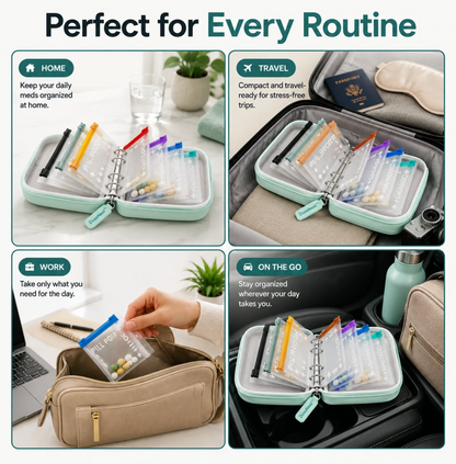 DoseCarry™ Detachable Pill Pouch Organizer